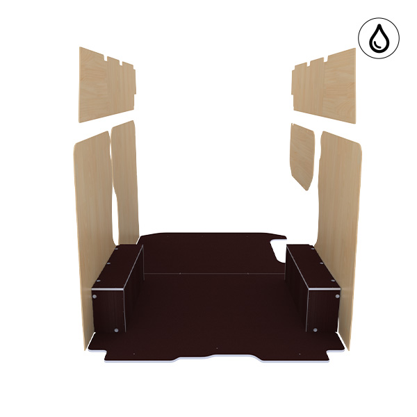 Panelado de madera Excellencia en contrachapado antideslizante + barnizado équipement pour utilitaire Nissan Primastar 2021 