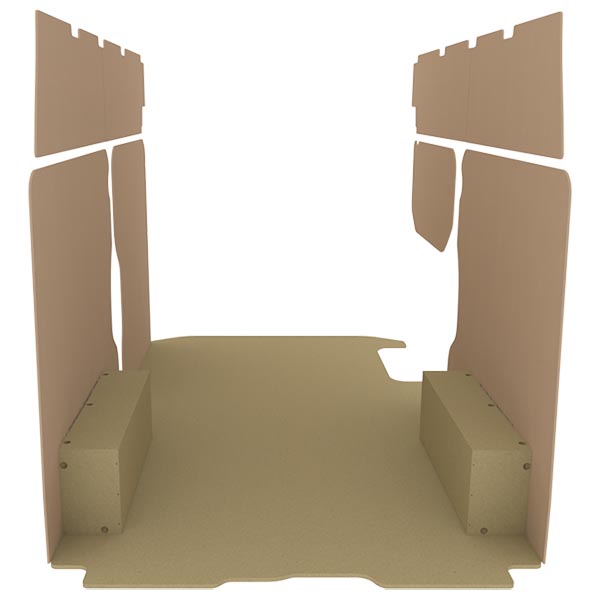 Panelado de madera Essential aglomerado + MDF / Puertas traseras incluidas équipement pour utilitaire Nissan Primastar 2021 