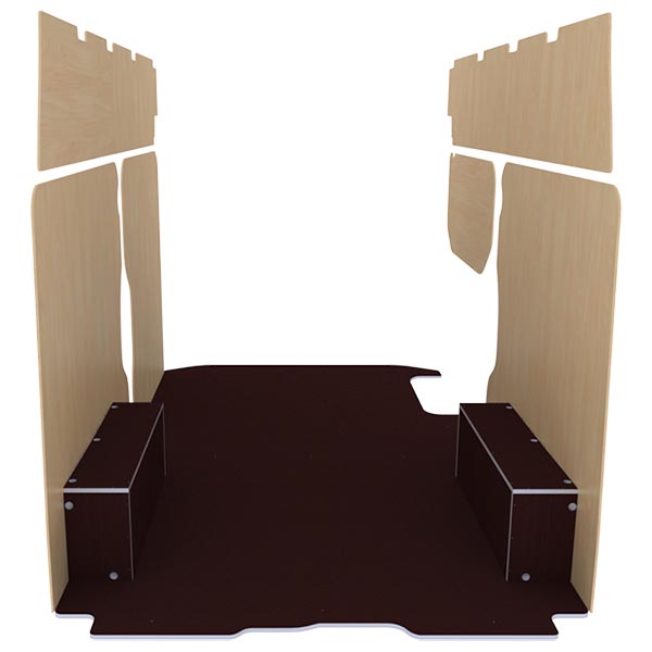 Panelado de madera Premium en contrachapado antideslizante équipement pour utilitaire Nissan Primastar 2021 