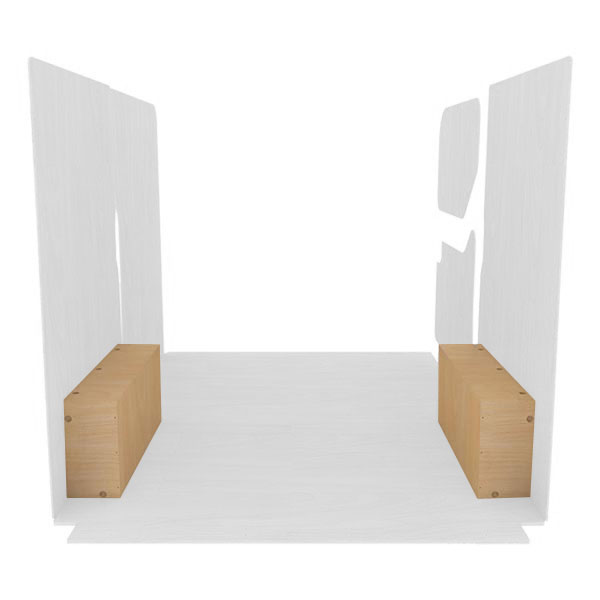 Cubre pasos de rueda de contrachapado en bruto équipement pour utilitaire Nissan NV400 2010 