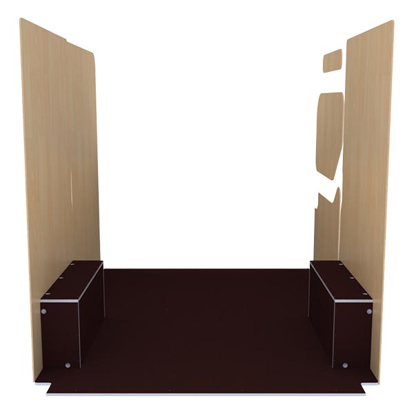 Panelado de madera Premium en contrachapado antideslizante équipement pour utilitaire Nissan NV400 2010 