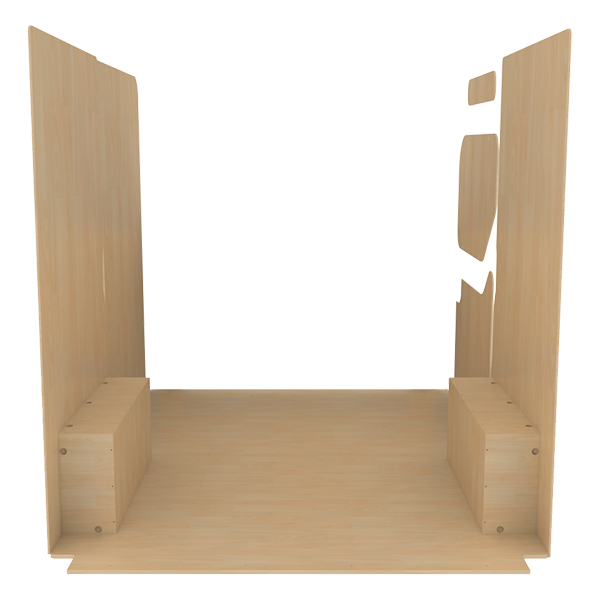 Panelado de madera Pro en contrachapado bruto équipement pour utilitaire Nissan NV400 2010 