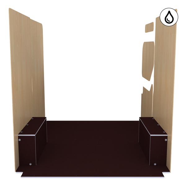 Panelado de madera Excellencia en contrachapado antideslizante + barnizado équipement pour utilitaire Nissan NV400 2010 