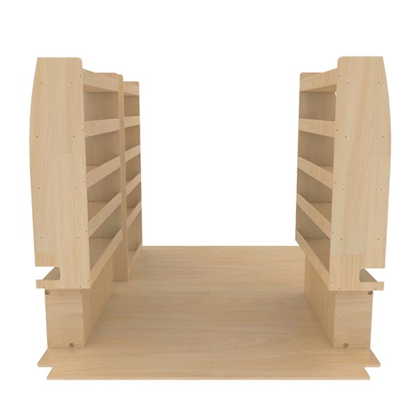 Equipamiento interior madera Optimum Pro en contrachapado bruto équipement pour utilitaire Nissan NV400 2010 