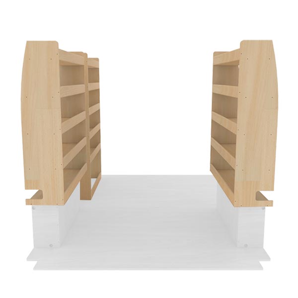 Pack de estanterías de madera équipement pour utilitaire Nissan NV400 2010 