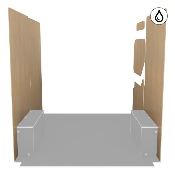 Paneles laterales de contrachapado barnizado équipement pour utilitaire Nissan NV400 2010 