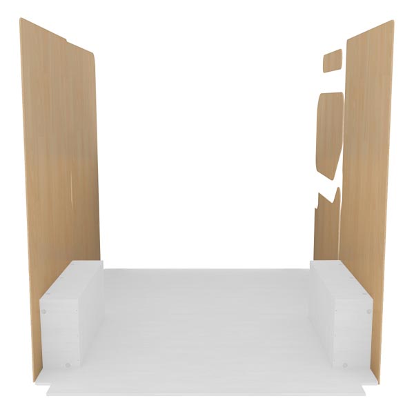 Paneles laterales de contrachapado en bruto équipement pour utilitaire Nissan NV400 2010 
