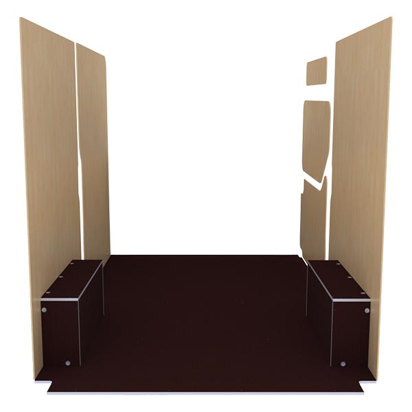 Panelado de madera Premium en contrachapado antideslizante équipement pour utilitaire Nissan NV400 2010 