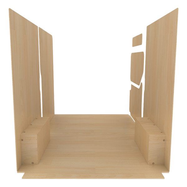 Panelado de madera Pro en contrachapado bruto équipement pour utilitaire Nissan NV400 2010 