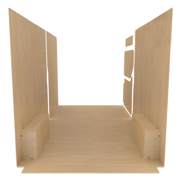 Panelado de madera Pro en contrachapado bruto équipement pour utilitaire Nissan NV400 2010 