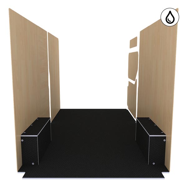 Panelado de madera Excellencia en contrachapado antideslizante + barnizado équipement pour utilitaire Nissan NV400 2010 