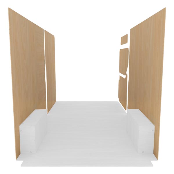 Paneles laterales de contrachapado en bruto équipement pour utilitaire Nissan NV400 2010 