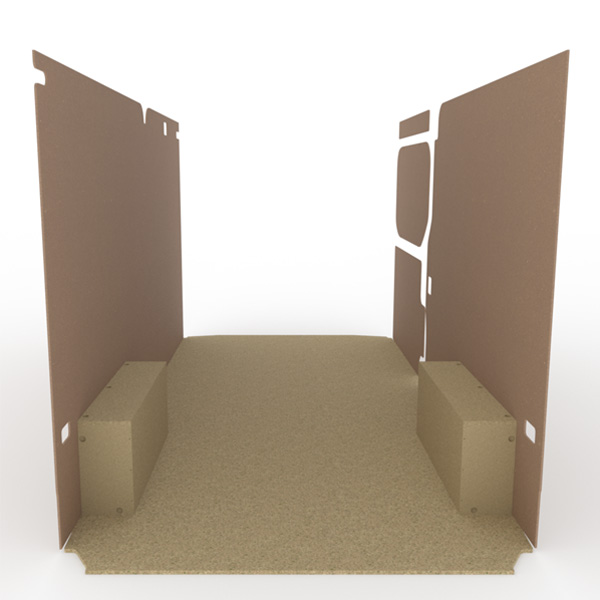 Panelado de madera Essential aglomerado + MDF / Puertas traseras incluidas équipement pour utilitaire Nissan Interstar 2024 