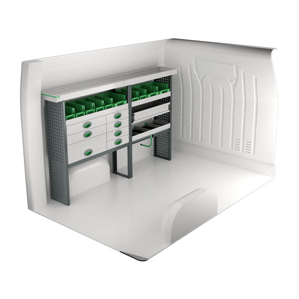Equipamiento metálico lado izquierdo équipement pour utilitaire Nissan NV400 2010 