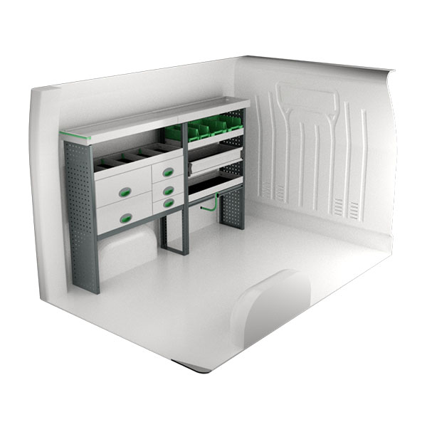 Equipamiento metálico lado izquierdo équipement pour utilitaire Nissan NV400 2010 