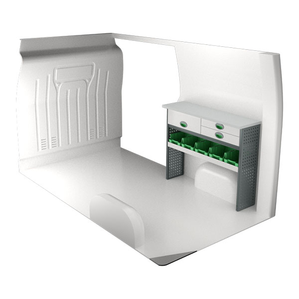 Equipamiento metálico lado derecho équipement pour utilitaire Nissan NV400 2010 