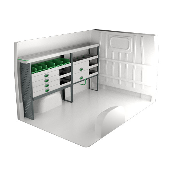 Equipamiento metálico lado izquierdo équipement pour utilitaire Opel MoVano C 2021 