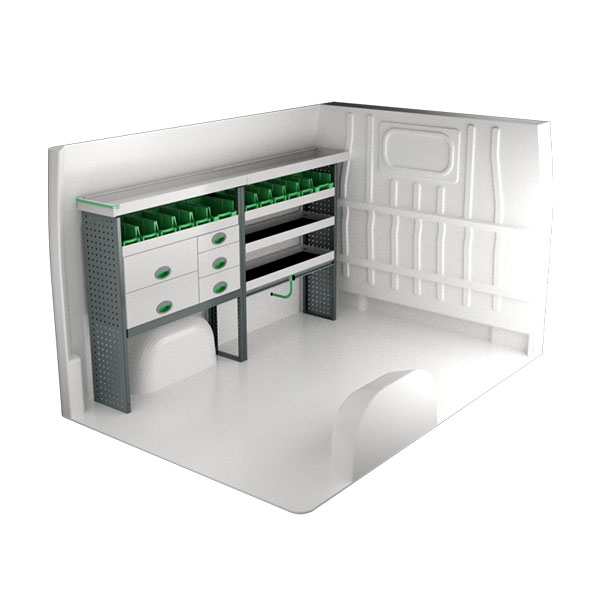 Equipamiento metálico lado izquierdo équipement pour utilitaire Opel MoVano C 2021 