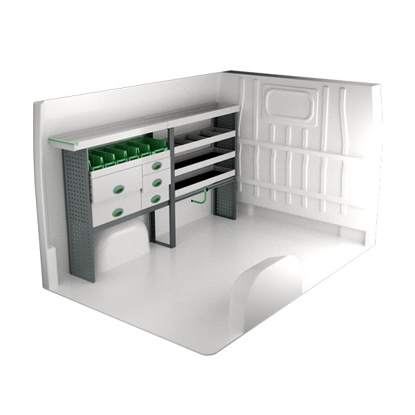 Equipamiento metálico lado izquierdo équipement pour utilitaire Opel MoVano C 2021 