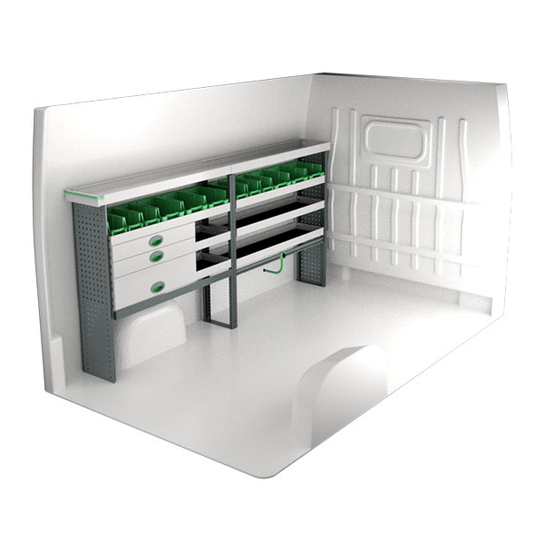 Equipamiento metálico lado izquierdo équipement pour utilitaire Opel MoVano C 2021 