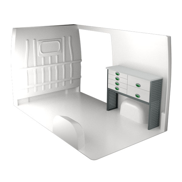 Equipamiento metálico lado derecho équipement pour utilitaire Opel MoVano C 2021 