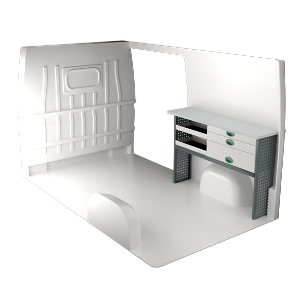 Equipamiento metálico lado derecho équipement pour utilitaire Opel MoVano C 2021 