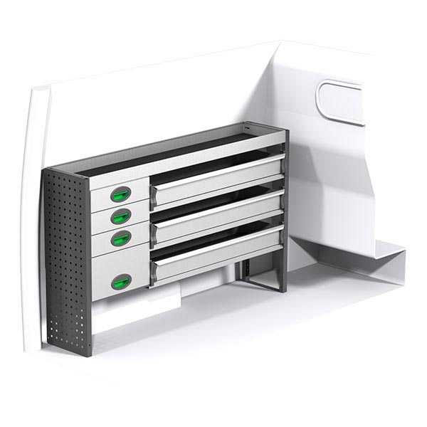Equipamiento metálico lado izquierdo équipement pour utilitaire Nissan NV200 2009 