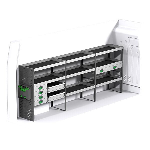 Equipamiento metálico lado izquierdo équipement pour utilitaire Nissan NV400 2010 