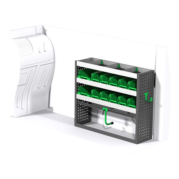 Equipamiento metálico lado derecho équipement pour utilitaire Ford Connect II 2013 