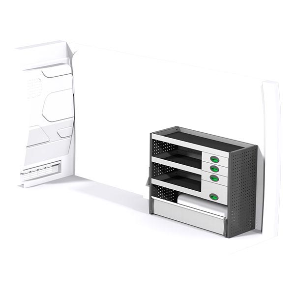 Equipamiento metálico lado derecho équipement pour utilitaire Ford Transit V 2013 