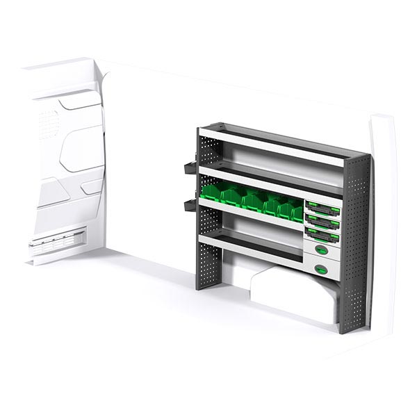 Equipamiento metálico lado derecho équipement pour utilitaire Ford Transit V 2013 