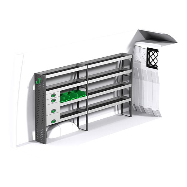 Equipamiento metálico lado izquierdo équipement pour utilitaire Iveco Daily III 2014 