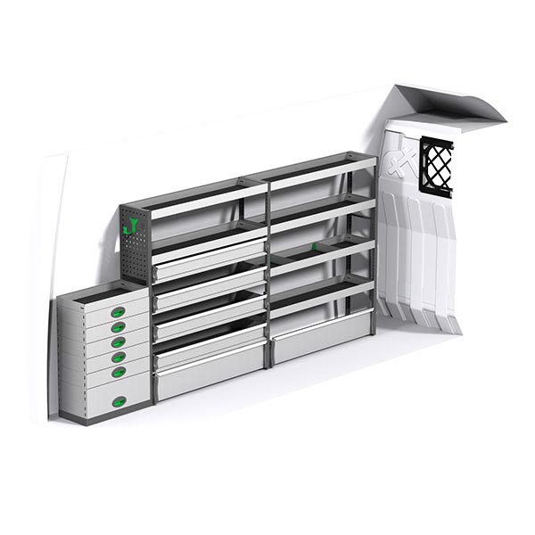 Equipamiento metálico lado izquierdo équipement pour utilitaire Iveco Daily III 2014 