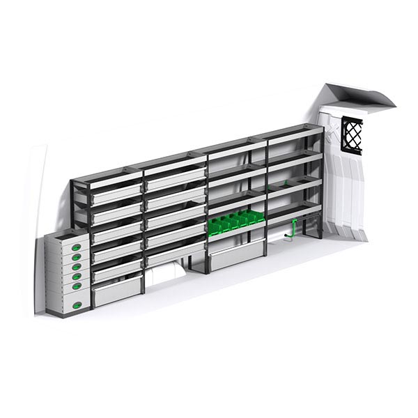 Equipamiento metálico lado izquierdo équipement pour utilitaire Iveco Daily III 2014 
