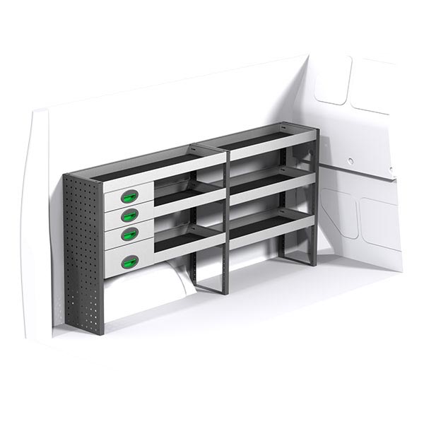 Equipamiento metálico lado izquierdo équipement pour utilitaire Volkswagen Transporter 5 