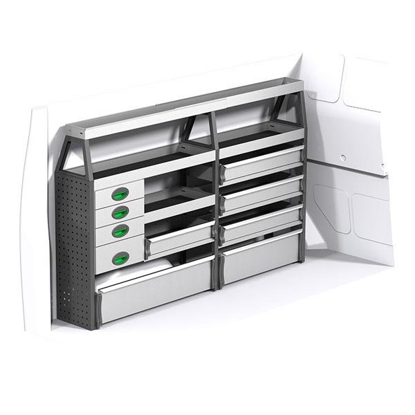 Equipamiento metálico lado izquierdo équipement pour utilitaire Volkswagen Transporter 5 