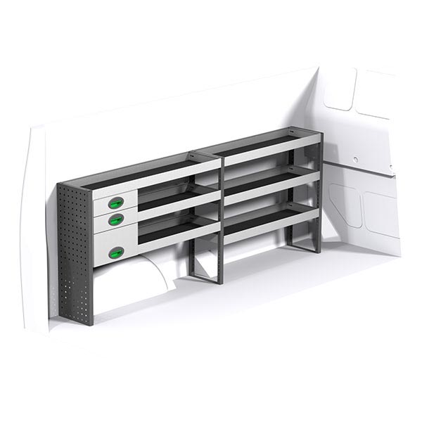 Equipamiento metálico lado izquierdo équipement pour utilitaire Volkswagen Transporter 5 