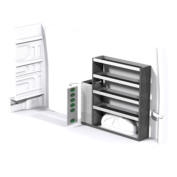 Equipamiento metálico lado derecho équipement pour utilitaire Man Tge 2017 