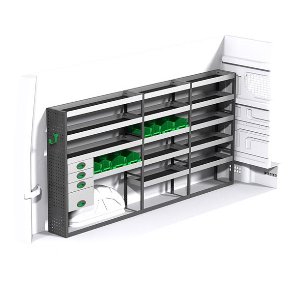 Equipamiento metálico lado izquierdo équipement pour utilitaire Man Tge 2017 