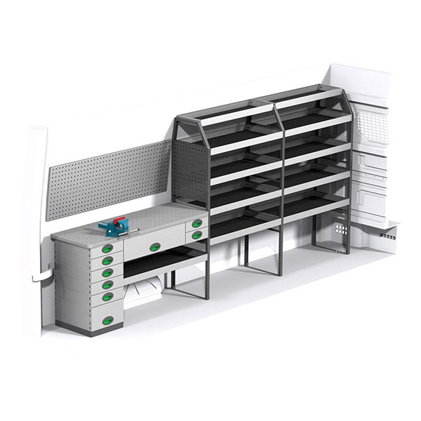 Equipamiento metálico lado izquierdo équipement pour utilitaire Man Tge 2017 