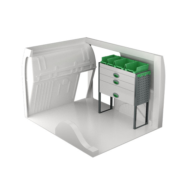 Equipamiento metálico lado derecho équipement pour utilitaire Peugeot Partner III 2018 