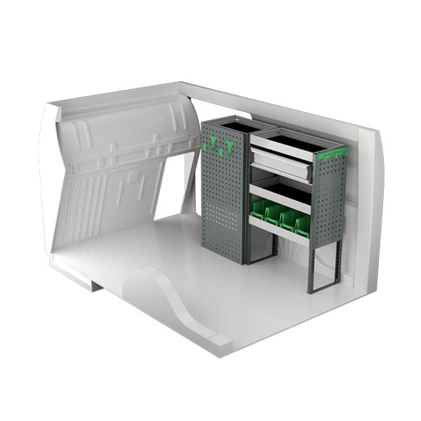Equipamiento metálico lado derecho équipement pour utilitaire Peugeot Partner III 2018 