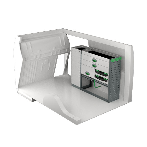 Equipamiento metálico lado derecho équipement pour utilitaire Peugeot Partner III 2018 