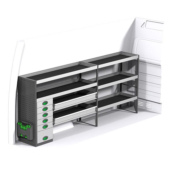 Equipamiento metálico lado izquierdo équipement pour utilitaire Mercedes Sprinter II 2006 