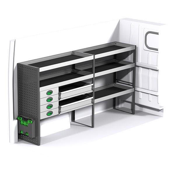 Equipamiento metálico lado izquierdo équipement pour utilitaire Citroen Jumper II 2006 