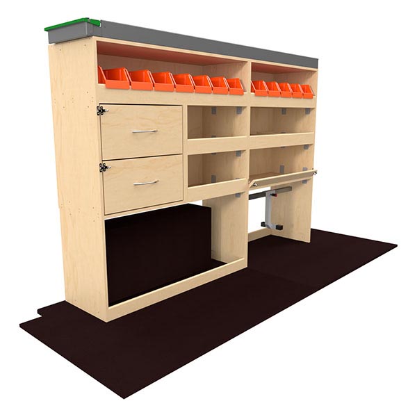 Módulo de equipamiento Optipro lado izquierdo équipement pour utilitaire Nissan NV400 2010 