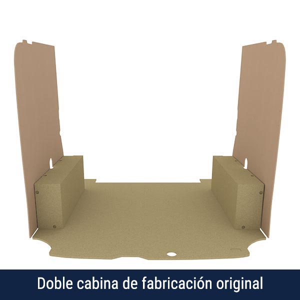 Panelado de madera Essential aglomerado + MDF / Puertas traseras incluidas équipement pour utilitaire Ford Custom 2013 