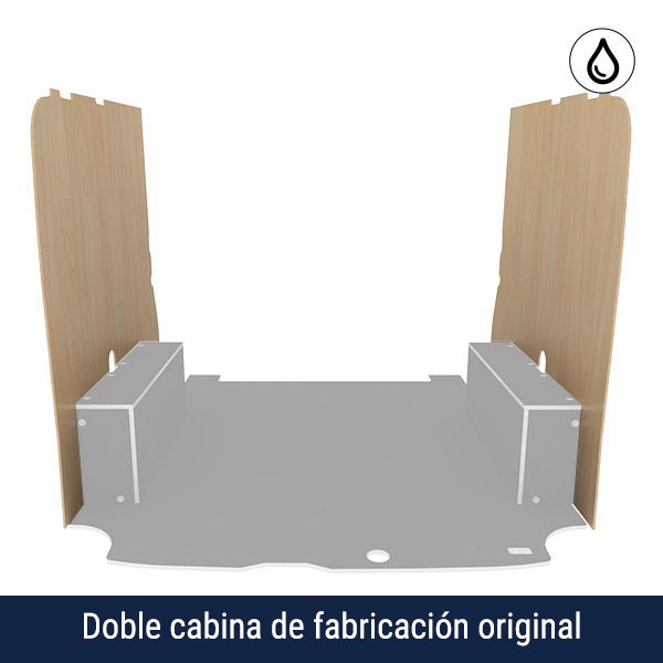 Paneles laterales de contrachapado barnizado équipement pour utilitaire Ford Custom 2013 
