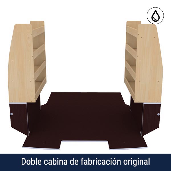 Equipamiento Optimum Excellencia en contrachapado barnizado y antideslizante équipement pour utilitaire Opel VIVaro C 2019 