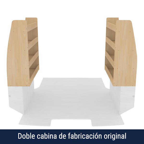 Pack de estanterías de madera para doble cabina équipement pour utilitaire Opel VIVaro C 2019 